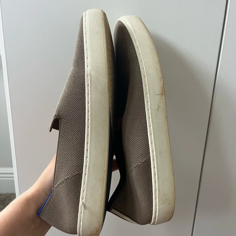 Rothys The Original Sneaker Slip On Light Browns Flats Shoes Women's Size 10 - Picture 3 of 5